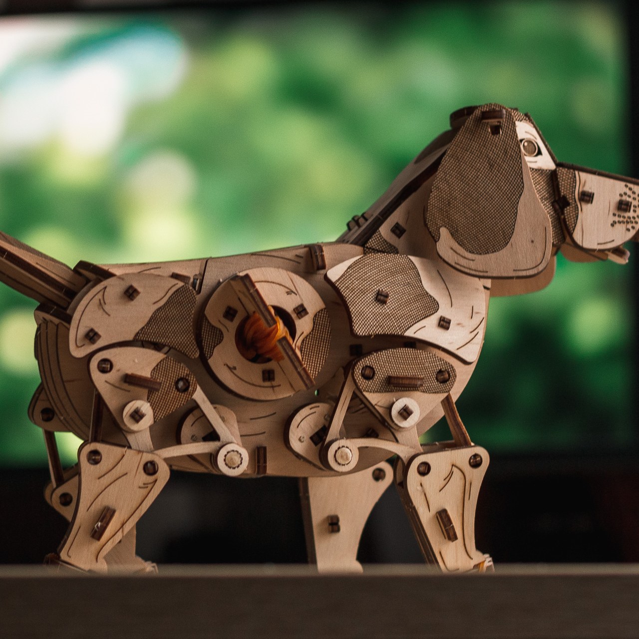 Dřevěný skládací 3D model - Puppy