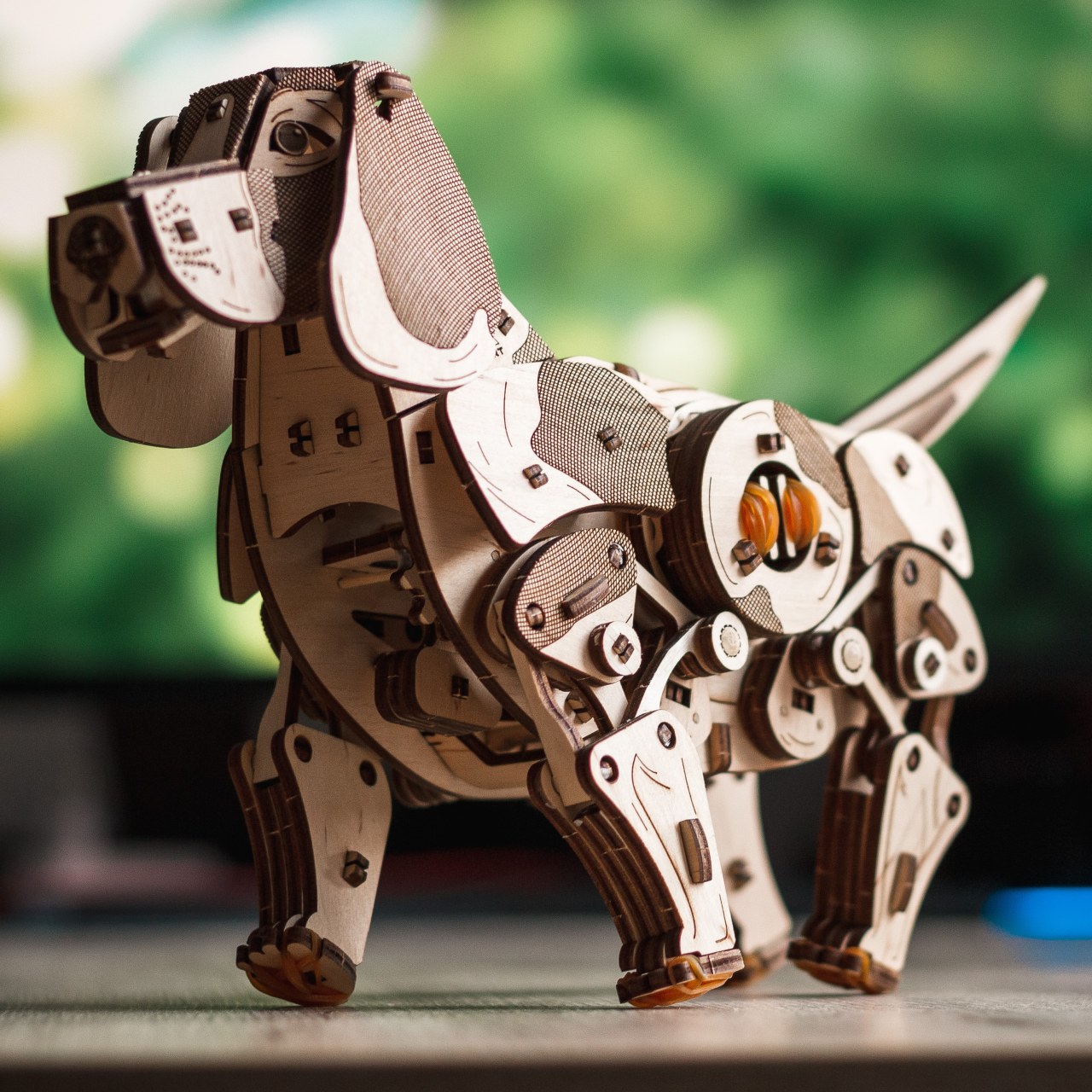Dřevěný skládací 3D model - Puppy